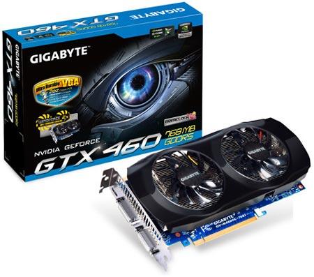 Игровое железо - Разогнанные карты GIGABYTE серии GTX 460 оснащены альтернативной системой охлаждения